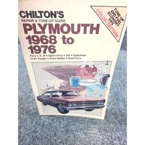 Chilton 6522 Plymouth 1968-1976 Repair & Tune-Up Manual